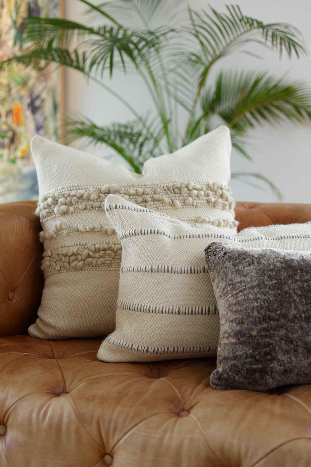 Bubble Boho Throw Pillow