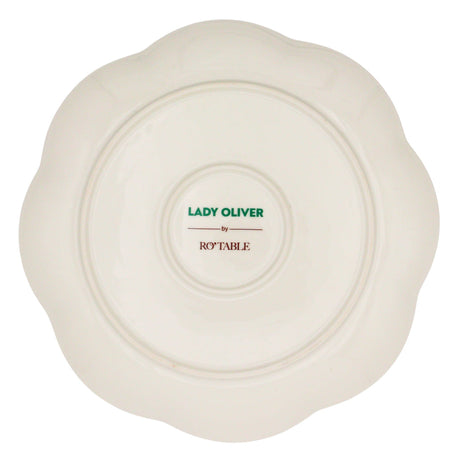 Bumble Voyage Scalloped Dinner Plate - Set of 4 (+1 Bonus Plate)
