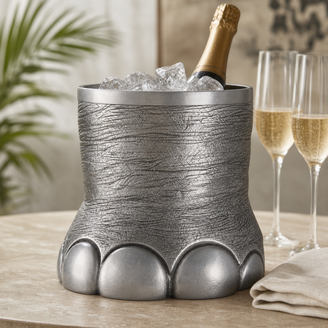 Pewter Elephant Foot Ice Bucket - OROA