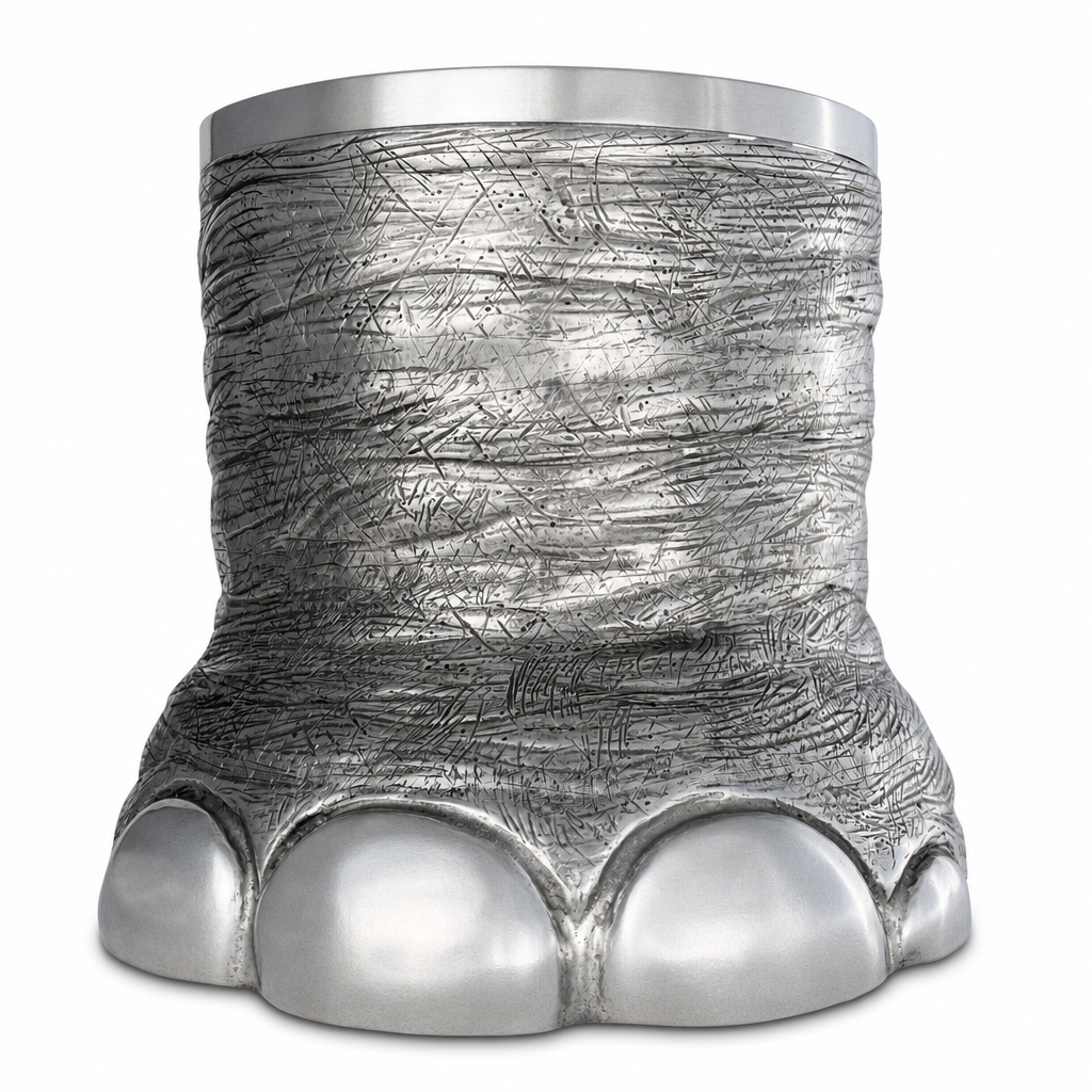 Pewter Elephant Foot Ice Bucket - OROA