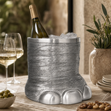 Pewter Elephant Foot Ice Bucket - OROA