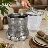 Pewter Elephant Foot Ice Bucket - OROA