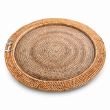 Round Wicker Anchor Serving Tray - OROA