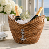 Hand-Woven Rattan Anchor Ice Tub - OROA