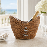 Hand-Woven Rattan Anchor Ice Tub - OROA