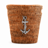 Anchor Hand Woven Wicker Rattan Ice Bucket - OROA