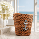 Anchor Hand Woven Wicker Rattan Ice Bucket - OROA