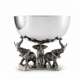 Pewter Elephant & Stainless Steel Nut Bowl - OROA