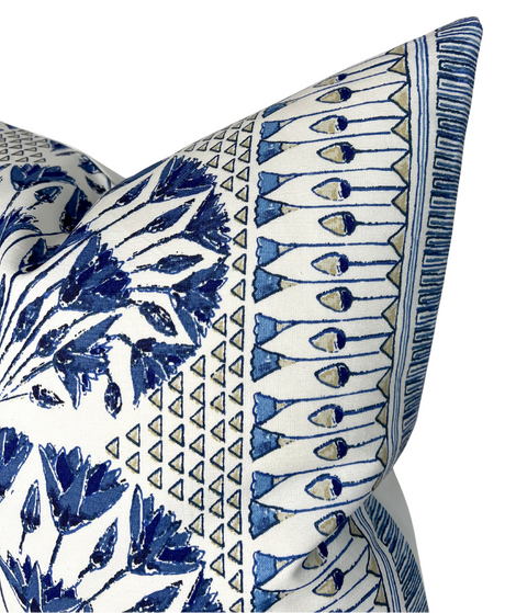 Blue & White Accent Throw Pillow Cover | DEKOWE Thibaut