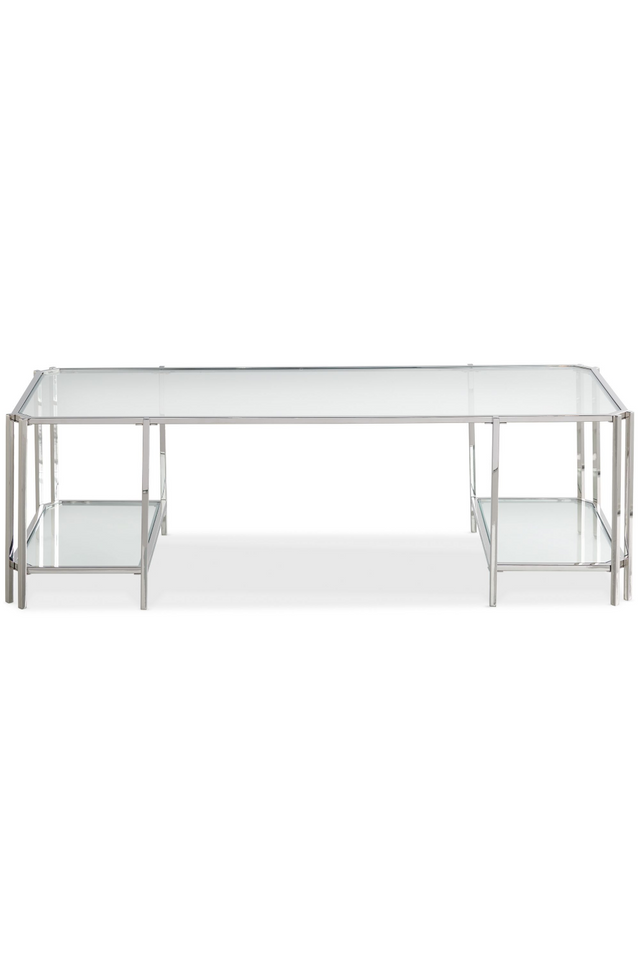 Reflective Glass Coffee Table | Caracole | Oroa.com