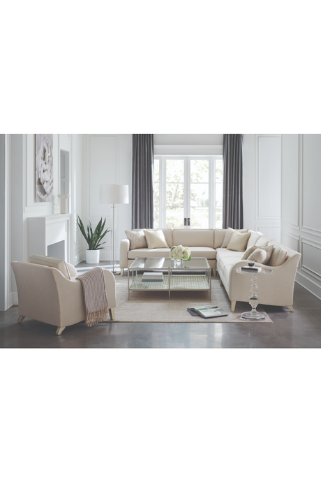 Sloping Arm Lounge Chair | Caracole Victoria | Oroa.com