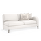 Cream Modern Loveseat | Caracole Victoria | Oroa.com