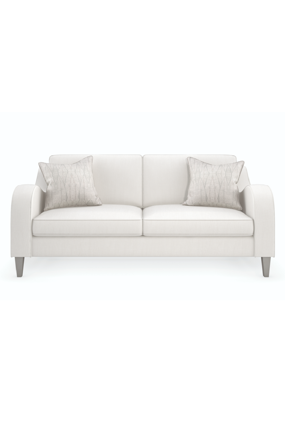 White Modern Classic Sofa | Caracole Victoria | Oroa.com