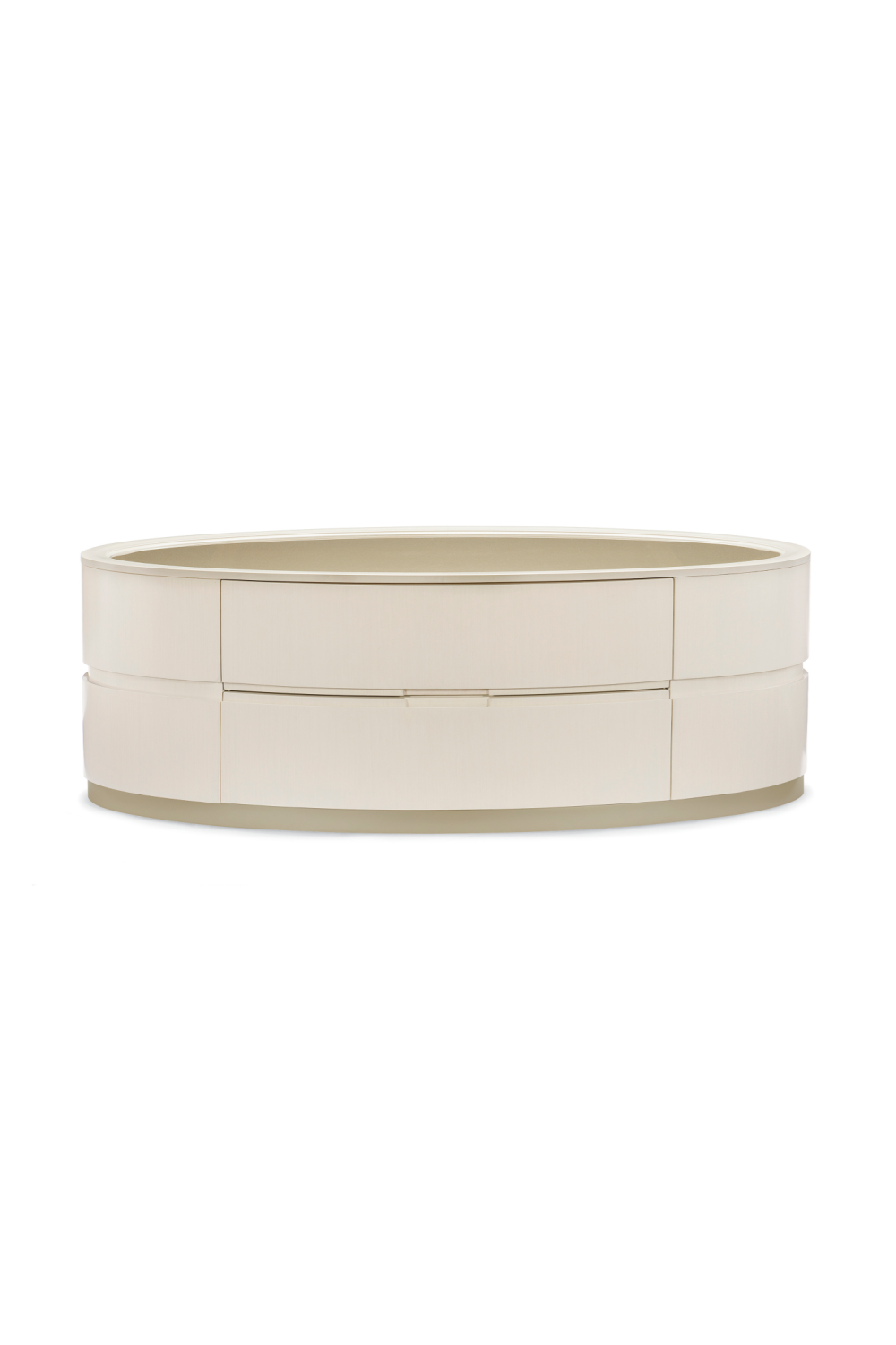 Oval White Cocktail Table | Caracole Adela | Oroa.com