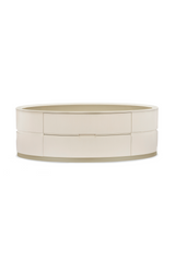 Oval White Cocktail Table | Caracole Adela | Oroa.com