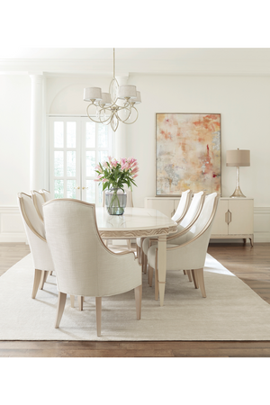 Cream Boucle Side Chair | Caracole Adela