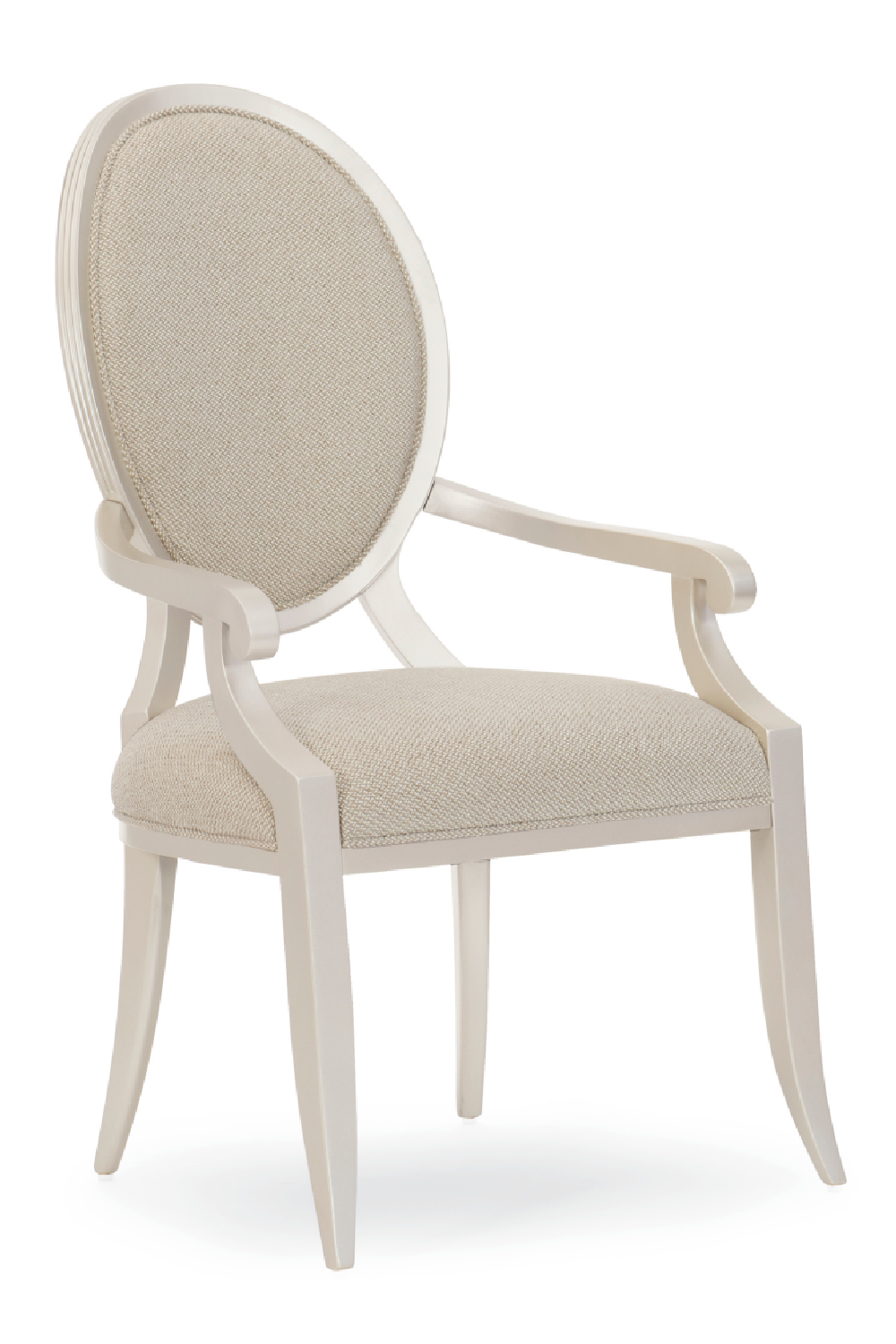 Oval Back Modern Armchair (2) | Caracole Avondale | Oroa.com