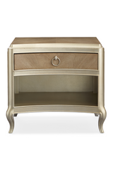 Mid-Century Modern Hardwood Nightstand | Caracole Fontainebleau | Oroa.com