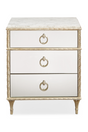 Mirrored Vintage Style Nightstand | Caracole Fontainebleau | Oroa.com