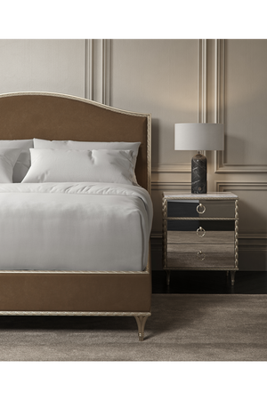 Mirrored Vintage Style Nightstand | Caracole Fontainebleau | Oroa.com