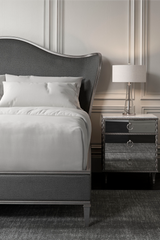 Mirrored 3-Drawer Nightstand | Caracole Fontainebleau | Oroa.com