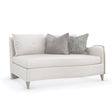 Modern European furniture - Cream Chenille Right-Armed Sofa - www.oroa.com