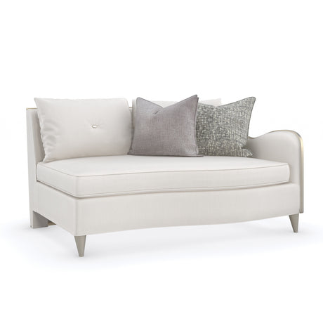   Modern European furniture - Cream Chenille Right-Armed Sofa - www.oroa.com | Oroa.com