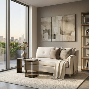   Modern European furniture - Cream Chenille Right-Armed Sofa - www.oroa.com | Oroa.com