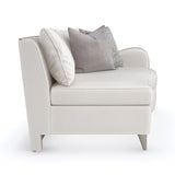 Modern European furniture - Cream Chenille Right-Armed Sofa - www.oroa.com