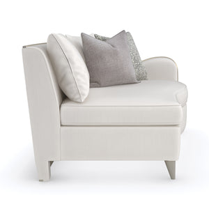   Modern European furniture - Cream Chenille Right-Armed Sofa - www.oroa.com | Oroa.com
