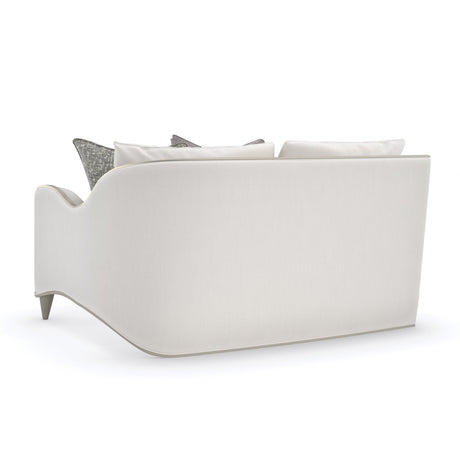 Modern European furniture - Cream Chenille Right-Armed Sofa - www.oroa.com