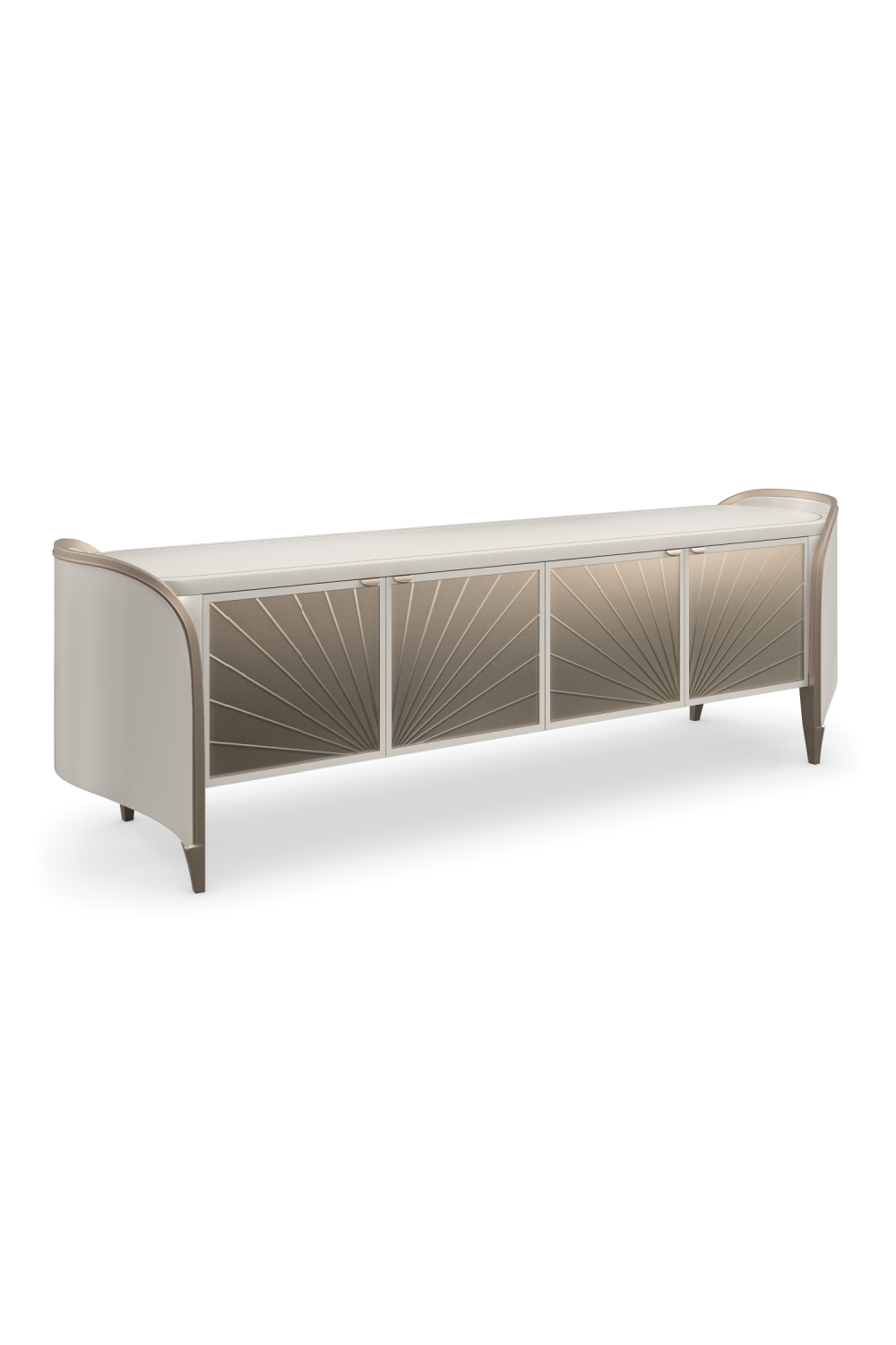 Oval Modern Media Cabinet | Caracole Valentina | Oroa.com