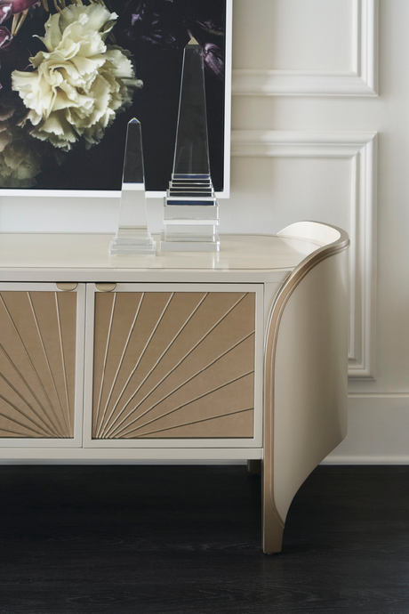Oval Modern Media Cabinet | Caracole Valentina | Oroa.com