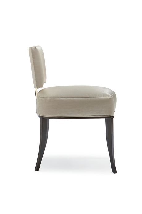 Neutral Sateen Dining Chair | Caracole Reserved Seating | Oroa.com