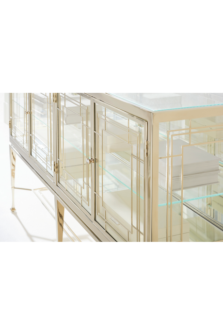Clear Glass Sideboard | Caracole Worth Its Weight In Gold | Oroa.com