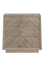 Chevron Patterned Nightstand | Caracole Crossed Purposes | Oroa.com
