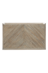 Chevron Patterned Nightstand | Caracole Crossed Purposes | Oroa.com