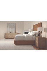 Chevron Patterned Nightstand | Caracole Crossed Purposes | Oroa.com