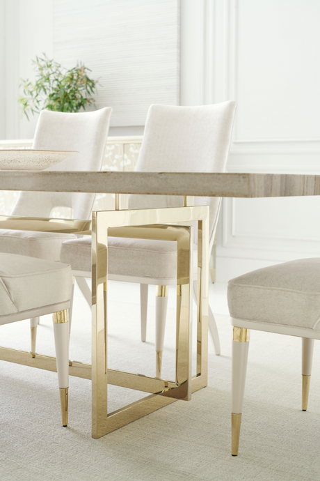 Beige Marble Dining Table | Caracole Wish You Were Here | Oroa.com