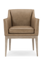 Brown Leather Dining Armchair | Caracole Free And Easy | Oroa.com