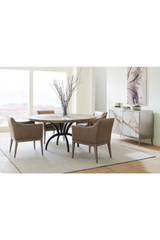 Brown Leather Dining Armchair | Caracole Free And Easy | Oroa.com
