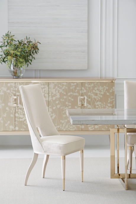 Ivory Modern Dining Chair | Caracole Guest of Honor | Oroa.com