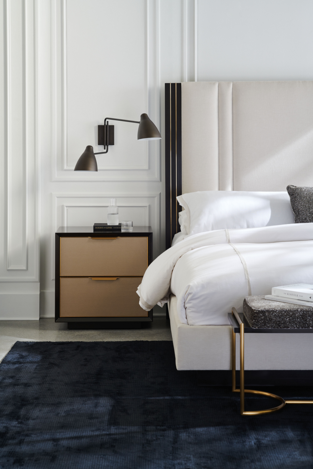 Modern Bedside Table | Caracole Double Wrap | Oroa.com