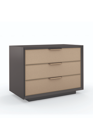 Vinyl 3-Drawer Nightstand | Caracole Triple Wrap | Oroa.com