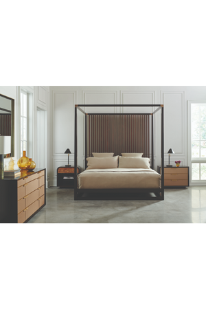 Vinyl 3-Drawer Nightstand | Caracole Triple Wrap | Oroa.com