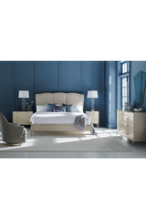 Silver Framed Modern Bed | Caracole Un-Deux-Trois | Oroa.com