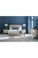 Silver Framed Modern Bed | Caracole Un-Deux-Trois | Oroa.com