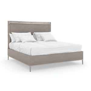  Wooden Herringbone Queen Bed | Oroa.com