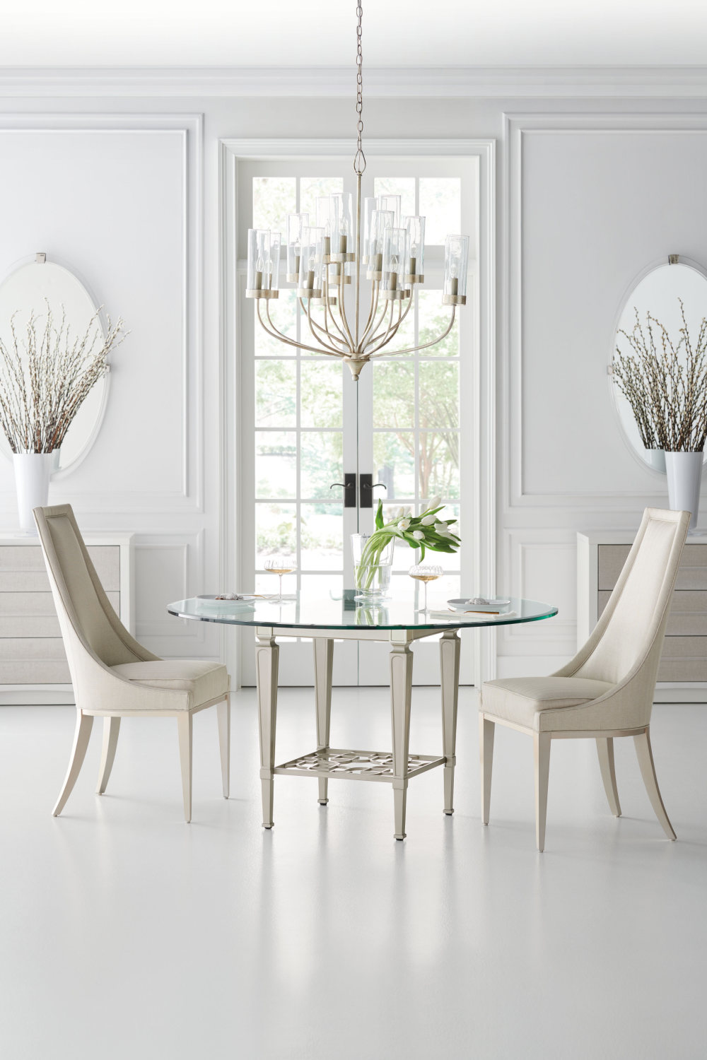 Tapered Back Side Chair | Caracole Tall Order | Oroa.com