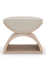 Wooden Crescent Ottoman | Caracole Open Enrollment | Oroa.com